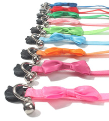 Pet Collars New Pet Bow Bell Collars Cute Cat Collars Pet Supplies Multicolor Adjustable Pet Dressing Tool Pet Accessories