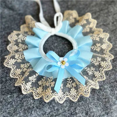 Luxury Embroidery Lace Necklace for Puppy,Cat Dog Bandana,Collar,Bow Princess for Small Medium Dog,Pet Accessories, Pet Supplier