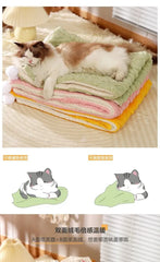 B91317240112Dog mat cat blanket autumn and winter sleeping mat sleeping floor mat, winter warmth pet supplies universal bedding