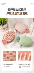 A3147 Scalp Health Massage Shampoo Brush Comb Scalp Cleaning Silicone Meridian Brush Pet Comb