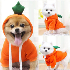 Cute Dog Hoodie Pet Fruit Clothes Funny Dog Cat Coats with Hat Halloween Cosplay Costume Dogs Hooded Sweatshirt for Puppies Cat