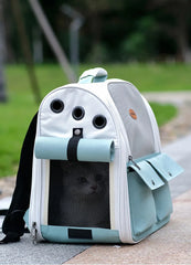 Pet Cat Backpack Portable Small Dogs Outdoor Carrier Cat Travel Bag Foldable Ventilated Design Large Cats Dog Backpack Carrier