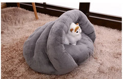 Pet Bed for Cats Soft Nest Dogs Kennel Soft Cushion Kennel Puppy Washable Plush Cat Mat Warm Sleeping Blanket Cat Supplies