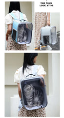 Cat Backpack Carrier Expandable Pet Carrier Backpack for Cats Dogs Small Animals Airline Approved Pet Travel Carrier