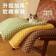 B111418260112Dog mat cat blanket autumn and winter sleeping mat sleeping floor mat winter warmth pet supplies universal bedding