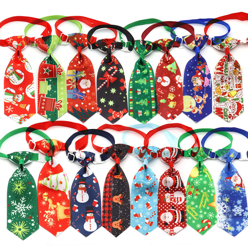 Pet Christmas Pet Bow Tie Pet Supplies Cat and Dog Bow Tie Pet Accessories Bow Tie Collar for Dogs Dog Accessories for Small Dog