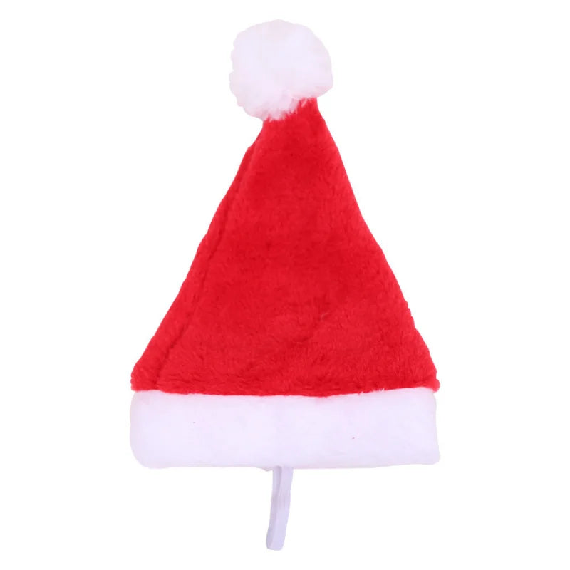 Cute Christmas Cap Pet Cat Dog Santa Claus Hat Christmas Small Plush Santa Hat Noel Navidad Gift Xmas New Year Decorations