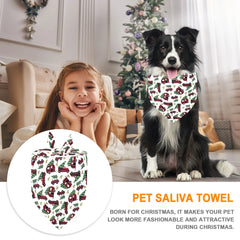 Christmas Dog Bandanas Dog Triangle Scarf Bib Pet Cat And Dog Decorative Triangle Scarf Pet Costume Accessories For Small Medium