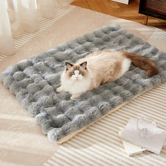 Cat Mat Bed Plush Pet Couch Sleep Pad Winter Beds Pet Cat Floor Pad Soft Sleep Pad for Dog Kitten Soft Sleeping Dog Travel Mat