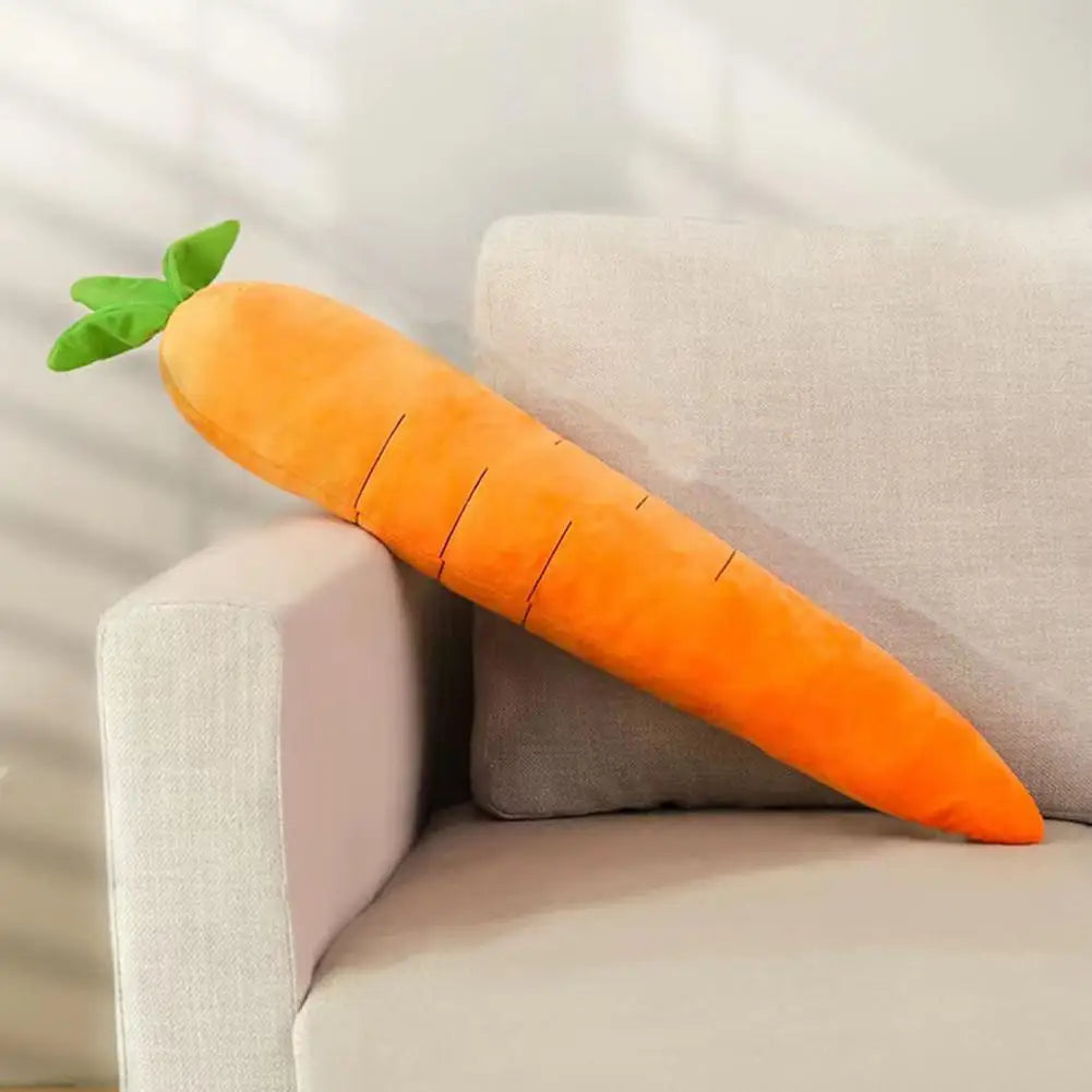 Pet Relaxation Cushion Plush Carrot Dog Toy with Sound for Small Medium Dogs Bite-resistant Pet Chew Toy Comfortable Sleeping