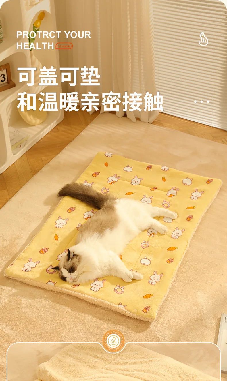 Pet Blanket Cat Blanket Dog Quilt Autumn and Winter Kennel Blanket Kennel Sleeping Mat Cat Mat Cat Mat Winter Dog Blankets