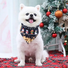 Collar Bibs Triangle Bandanas Christmas For Cats Dogs Dogs Clothes Dog Bandana Pet Scarf Pet Supplies Dog Accessories