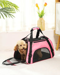 Dog Carrier Bag Soft Side Backpack Cat Pet Carriers Dog Travel Bags Airline Approved Transport For Small Dogs Cats Outgoing