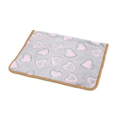 Millet Brown Pink Dot Pattern Pet Blanket Soft Flannel Multicolor Pet Bed Dog Puppy Cat