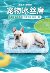 Ice Silk Dog Kennel Pet Mat, Ice Pad, Summer Cat Bed