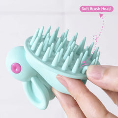 Bathroom Dog Cat Bath Brush Massage Dispenser Grooming Shower Brushes Soft Silicone Pet Bathing Shampoo Massager Puppy Comb