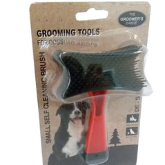 Pet Comb-Self-Cleaning Brush-Red