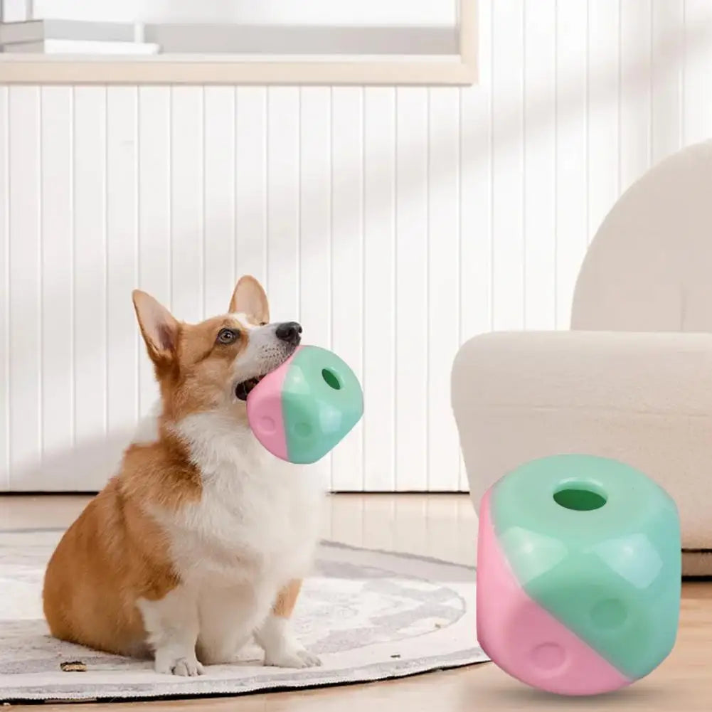 Puzzle Dog Toy Dog Treat Dispenser Toy Durable Bite-resistant Pet Leaking Food Ball for Tooth Puppy Entertainment Pet Snack Ball