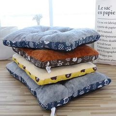 Soft Flannel Pet Mat Dog Bed Winter Thicken Warm Cat Washable Puppy Blanket Dog Supplies Pet Sleeping Cover Lovely Blanket D8C7