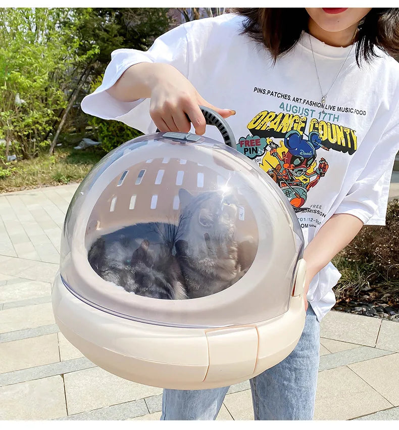 Cat Carrier Pets Bag Multi-functional Portable Cat Bag Portable Space Capsule Pet Capsule Bag Car Dog Aviation Cage