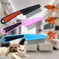 Pet Flea Combs Stainless Steel Needle Grooming Comb Shedding Hair Brush For Cat Dog Deworming Eggs Cleaner Brush Pets Supplies