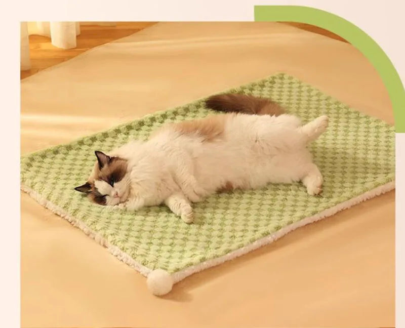 Universal Sleeping Blanket for Pets, Cat and Dog Cover Blanket, Three-Layer Mat, Kennel, Cat Accessories, Autumn and Winter