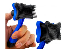 Pet Comb-Self-Cleaning Brush-Blue