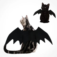 Christmas Small Pets Clothes Hat Scarf Bat Wings Cloak Bib Funny Cat Dog Cosplay Costume for Xmas Party Kitten Puppy Costumes