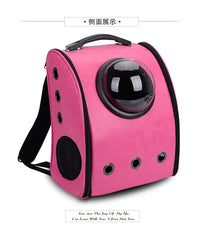 Pu Leather Soft Material Breathable Pet Capsule Dog Carrier Backpack for Cat and Small Animals