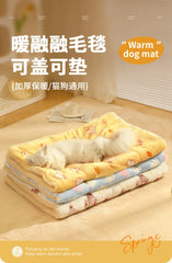 Pet Blanket Cat Blanket Dog Quilt Autumn and Winter Kennel Blanket Kennel Sleeping Mat Cat Mat Cat Mat Winter Dog Blankets