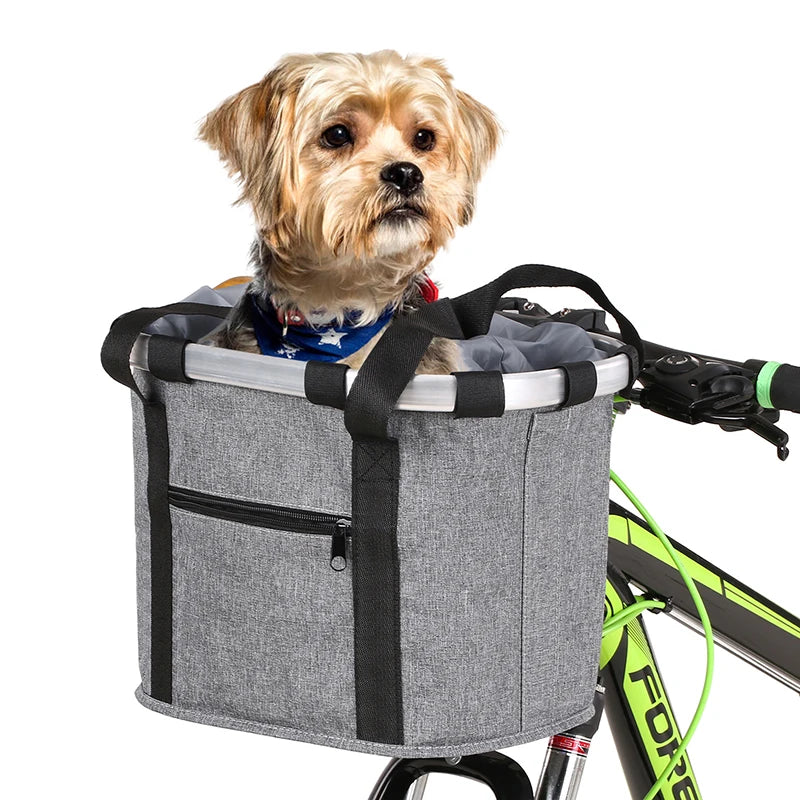 Cat Dog Basket Bicycle Carriers Foldable Pet Handbag for Small Dog Yorkshire Chihuahua Puppy Outdoor Riding Supplies Accessories