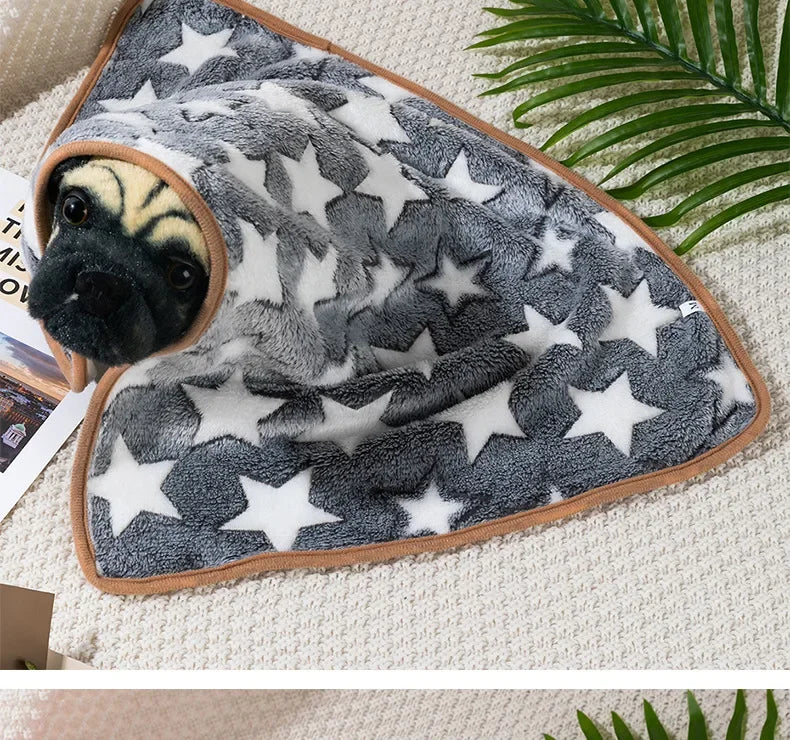 Winter Pet Sleeping Blanket Soft Fluffy Dog Blanket Warm Breathable Cat Cover Blanket Comfortable Sleeping Sheet Mat Pet Items