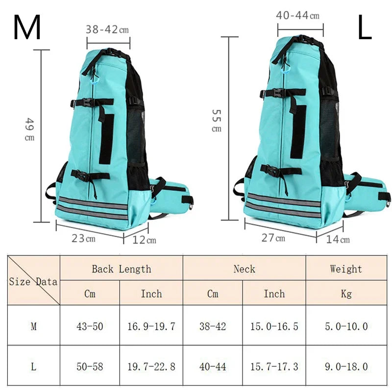 Fashion Waterproof Dog Travel Backpack Thickened Widened Straps Pet Carrier Bags To Be Cozy Eazy for Medium Dogs Corgi