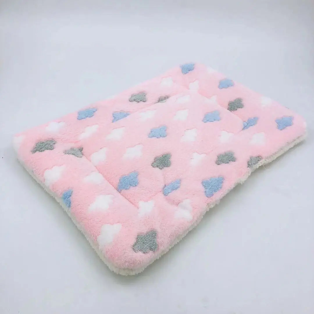 Dog Bed  Pet Blanket Soft Thickened Fleece Pad Bed Mat For Puppy Dog Cat Sofa Cushion Home Rug Warm Sleeping Cover