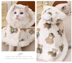 Plush Cloaks for Pets, Dog Clothes, Cat Blanket, Cat Blanket, Warm, Autumn and Winter