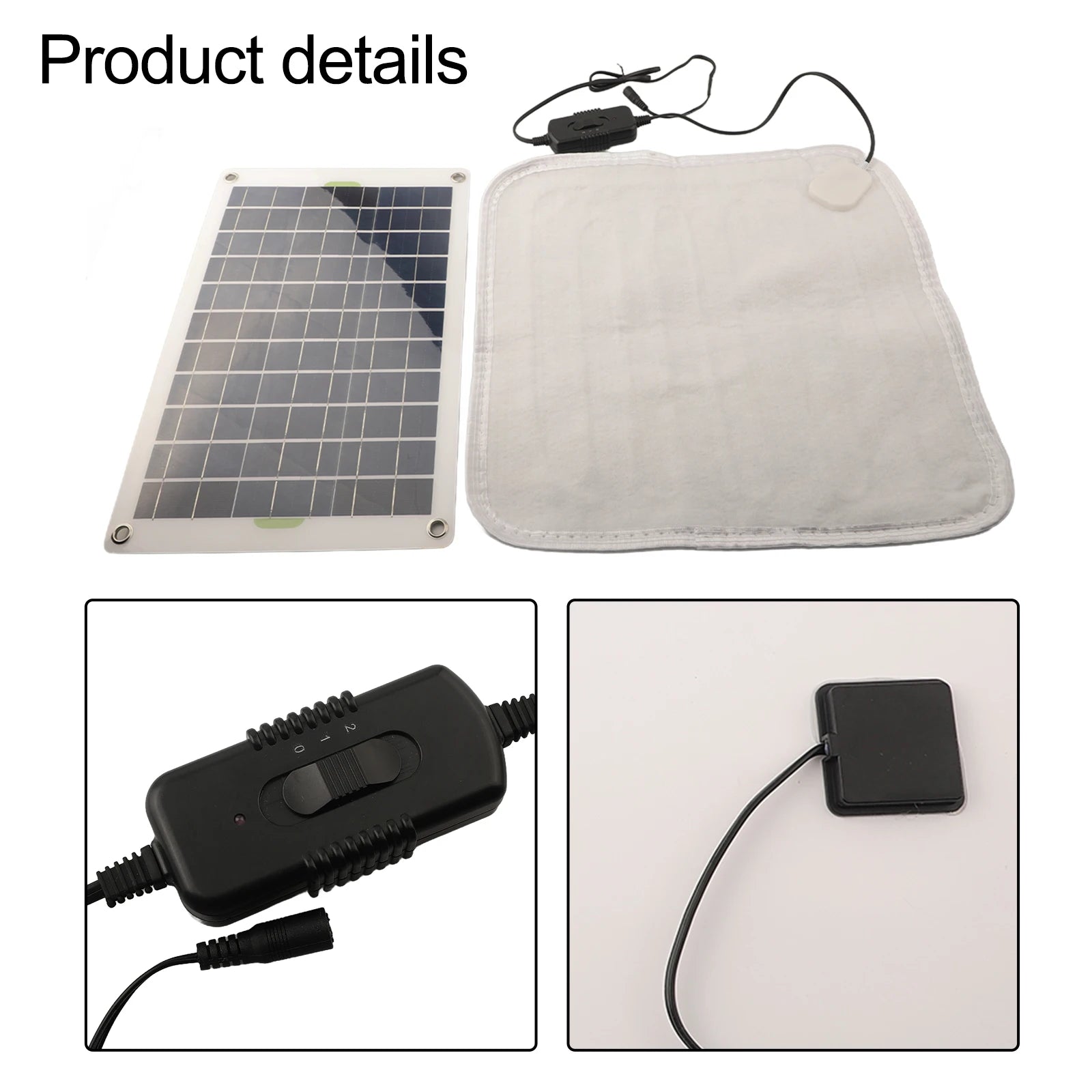 1pc 50W Solar Heating Blanket Winter Pet Pad Warm Foot Pad Household Warm Shoe Pad With Two-speed Adjustment Switch