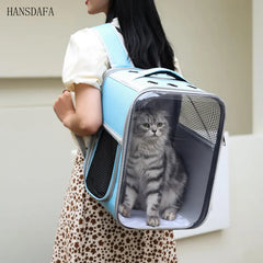 Cat Backpack Carrier Expandable Pet Carrier Backpack for Cats Dogs Small Animals Airline Approved Pet Travel Carrier