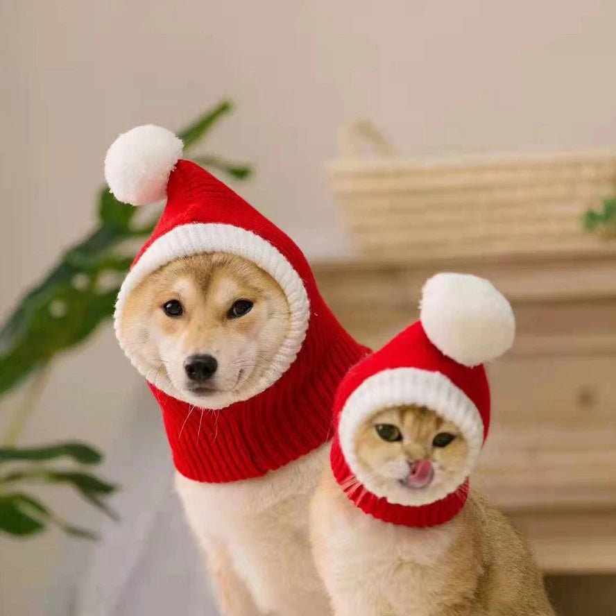 Pet Hat Winter Warm Headgear Pet Christmas Hat Funny Costume Pet Accessories for Small Medium Large Dogs Dress Up Dog Supplies