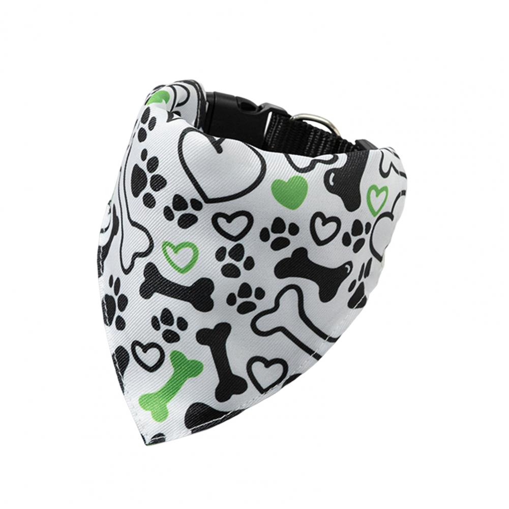 Pet Bandana Triangular Buckle Metal Ring Bow Ties Collar Unisex Fruits Printed Dog Puppy Collar Scarf Bib Pet Supplies