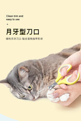 Pet supplies Cat nail clippers comb brush three-piece pet grooming hair-pulling needle comb cat and dog comb brush set