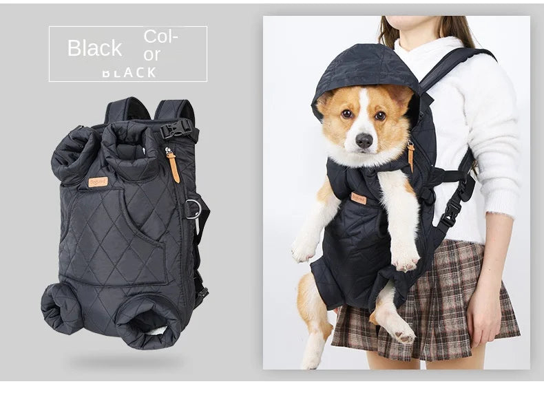 New Dog Carrier Bag Thickened Pet Outgoing Portable Strap Chest Backpack Free Hands Warm Backpack In Winter for Kitten and Puppy