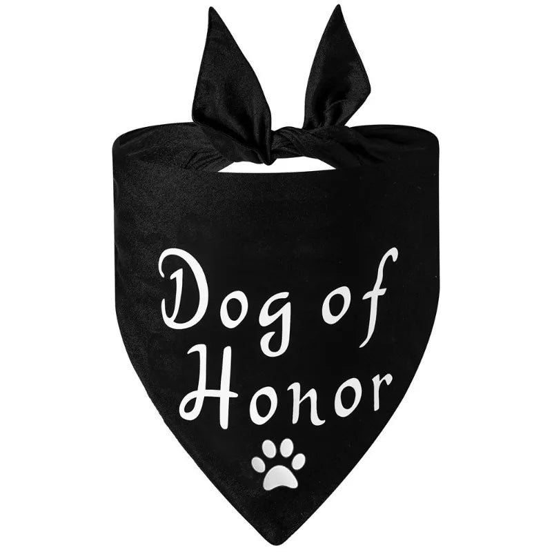 Best Dog of Honor Bandana Scarf Wedding Engagement Bridal Shower Bride To Be Bachelorette Hen Party Decoration Photo Shoot Gift