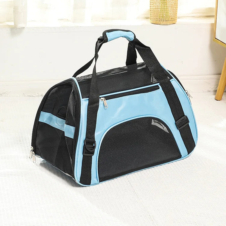 Dog Carrier Bag Soft Side Backpack Cat Pet Carriers Dog Travel Bags Airline Approved Transport For Small Dogs Cats Outgoing