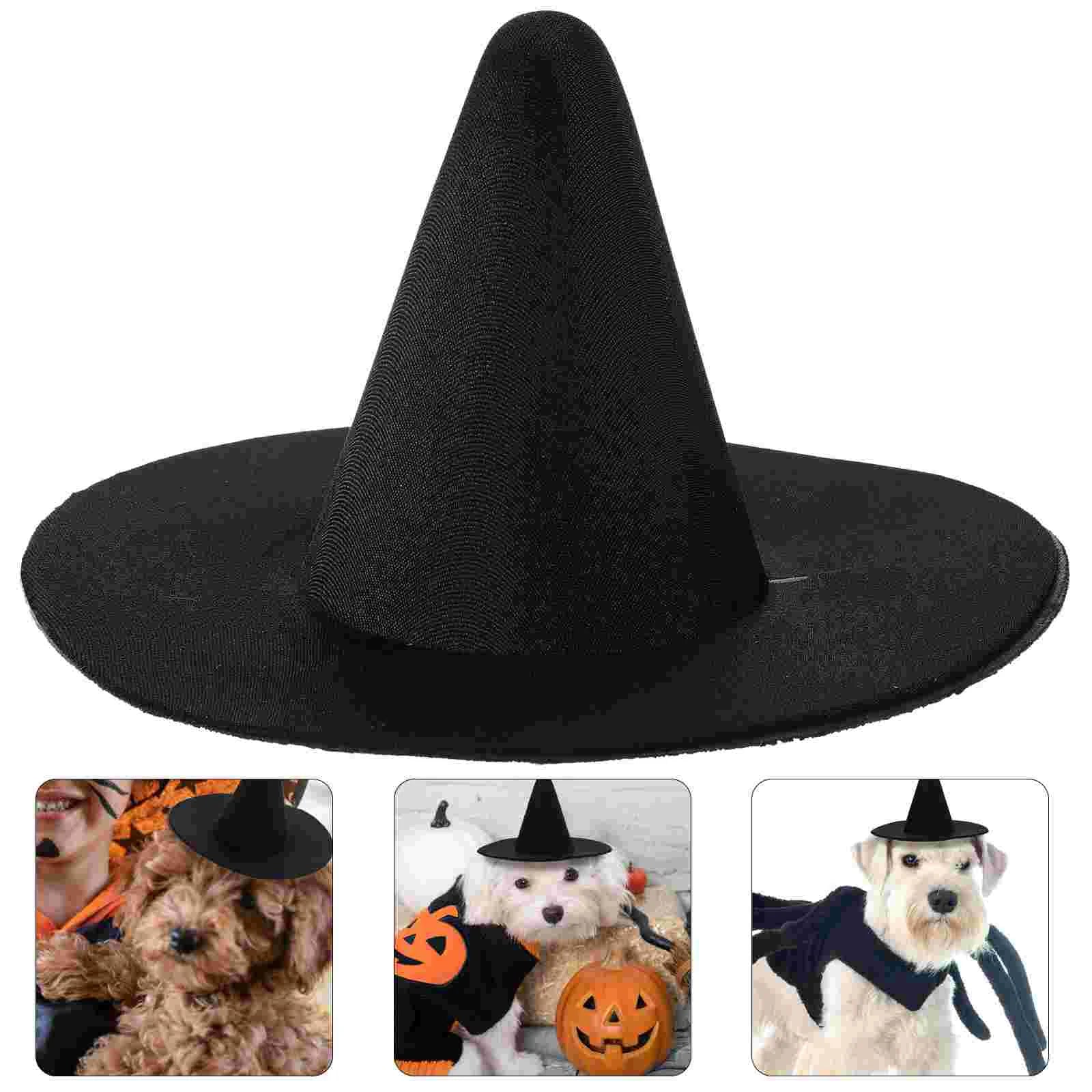 Cute Accessories Mini Witch Hats for Pet Halloween Baby Clothing DIY Crafts Miniature Decorative Black Supplies Girl