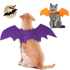 Christmas Small Pets Clothes Hat Scarf Bat Wings Cloak Bib Funny Cat Dog Cosplay Costume for Xmas Party Kitten Puppy Costumes