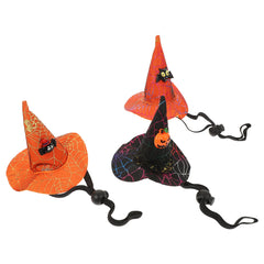 3 Pcs Witch Hat Headband Decor Cosplay Pet Lovely Cat Halloween Dog Adjustable Festival Sheng Xia Adorable