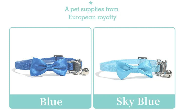 Pet Collars New Pet Bow Bell Collars Cute Cat Collars Pet Supplies Multicolor Adjustable Pet Dressing Tool Pet Accessories