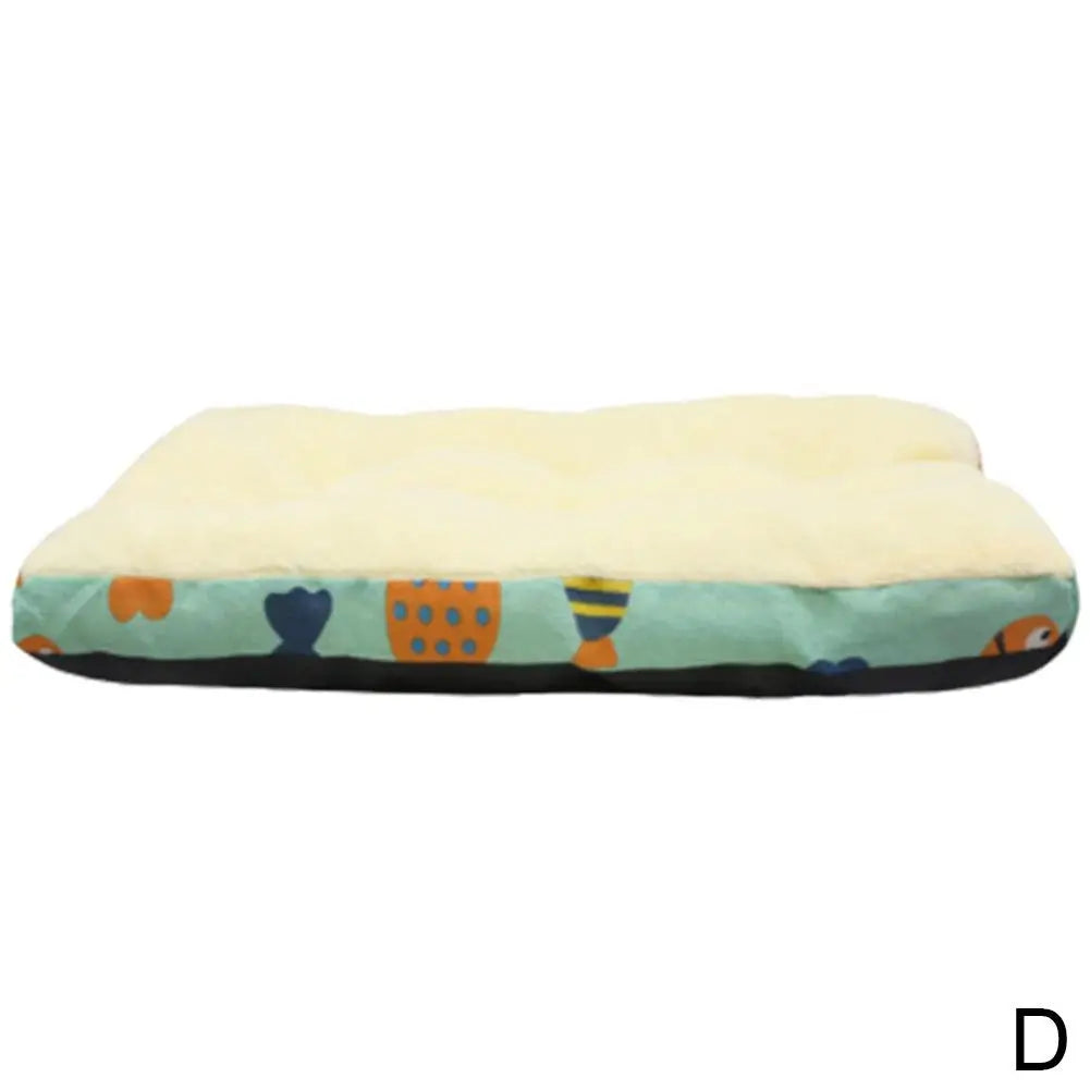 Soft Flannel Pet Mat Dog Bed Winter Thicken Warm Cat Washable Puppy Blanket Dog Supplies Pet Sleeping Cover Lovely Blanket D8C7