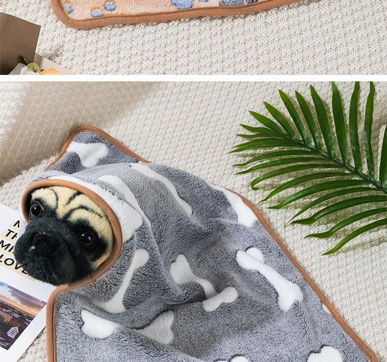 Winter Pet Sleeping Blanket Soft Fluffy Dog Blanket Warm Breathable Cat Cover Blanket Comfortable Sleeping Sheet Mat Pet Items