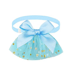 Pet Bow Tie Cute Macaron Solid Color Series Star Silk Ribbon Cat Dog Collar Adjustable Necklace For Small Medium Pet Supplies